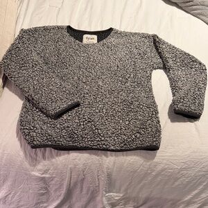 Dylan Charcoal Textured Pullover Sweatshirt